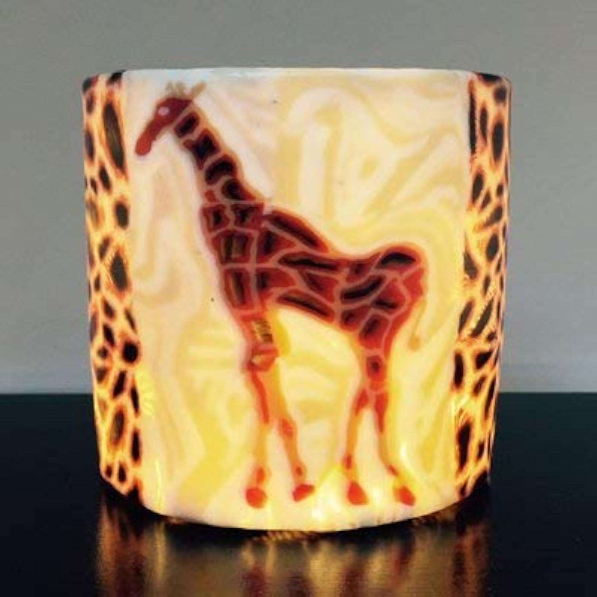 Giraffe Pillar Candle, Fair Trade Handmade